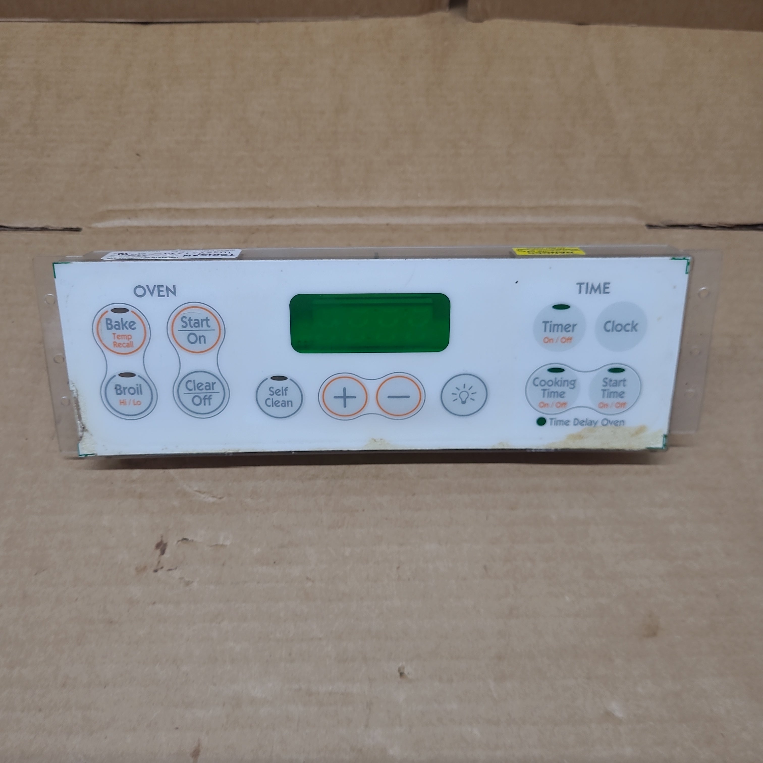 Hotpoint Range Oven Control Board Panel + Overlay WB27K10170 WB27K10097 Hotpoint Range Oven Control Board Panel + Overlay WB27K10170 WB27K10097